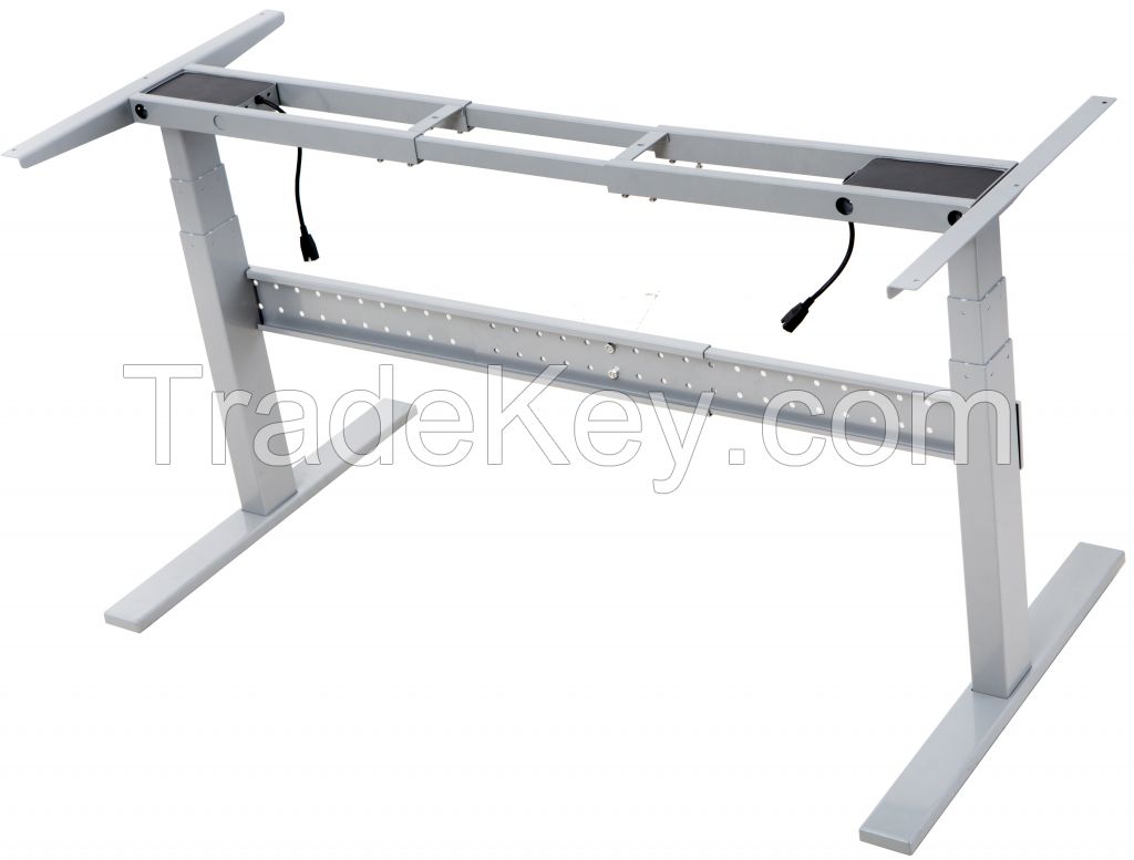 electric height adjustable desk dual motor electric standing desk