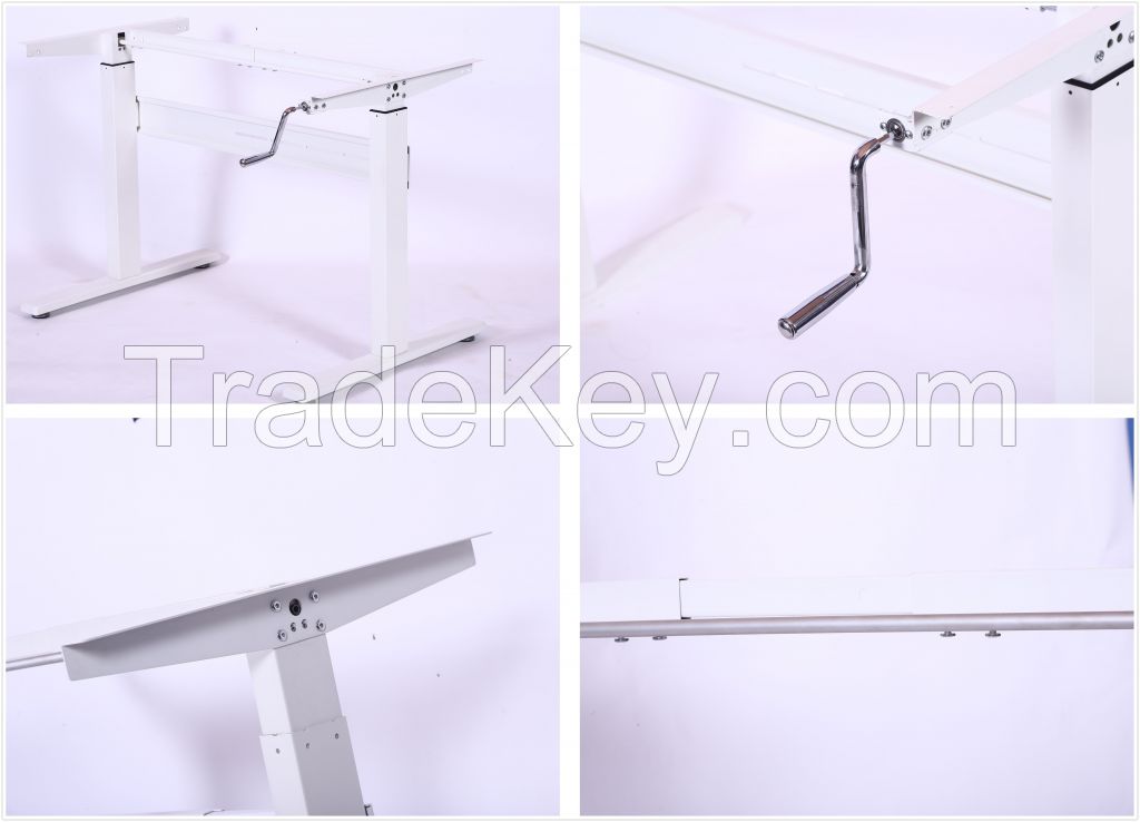 manual height adjustable desk accessories