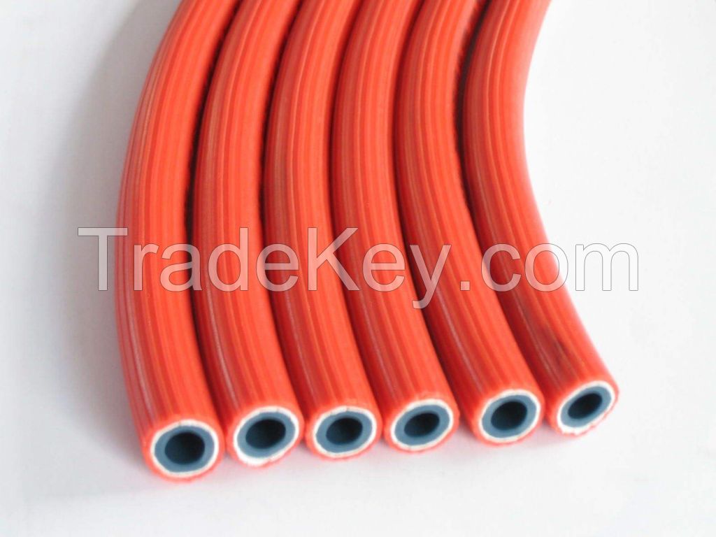 red rubber hose