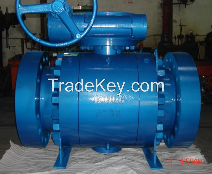 Sell API 3-pcs Trunnion Mounted Forged Steel Ball Valve