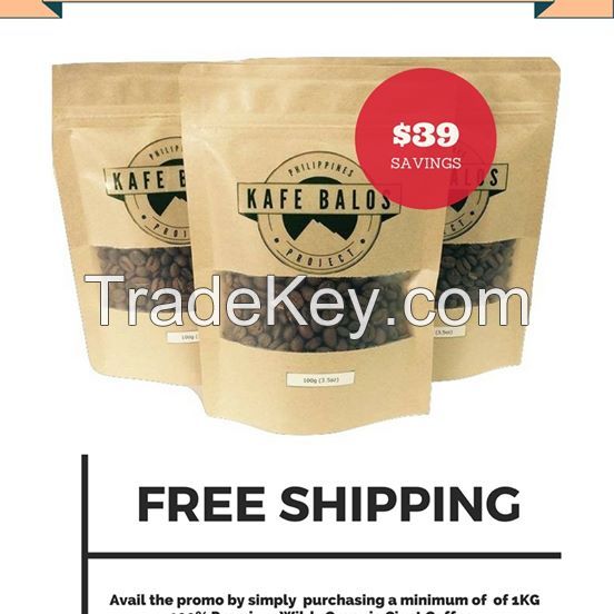 SAVE $39 TODAY-100% Wild, Organic Civet Coffee