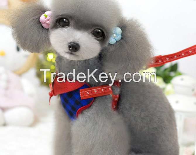 Nylon/cotton dog harness dog vest with leading rope dog leash