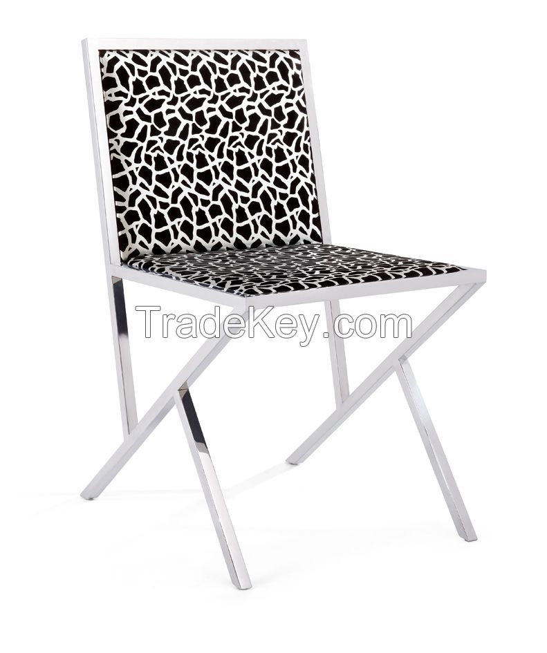 Chinese stainless steel foot dinning chair