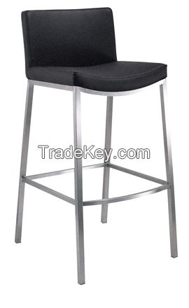 Popular bar stool high chair with stainless steel foot