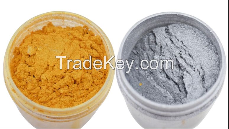 Wholesale cosmetic gold dust powder, makeup mica gold pigment china supplier