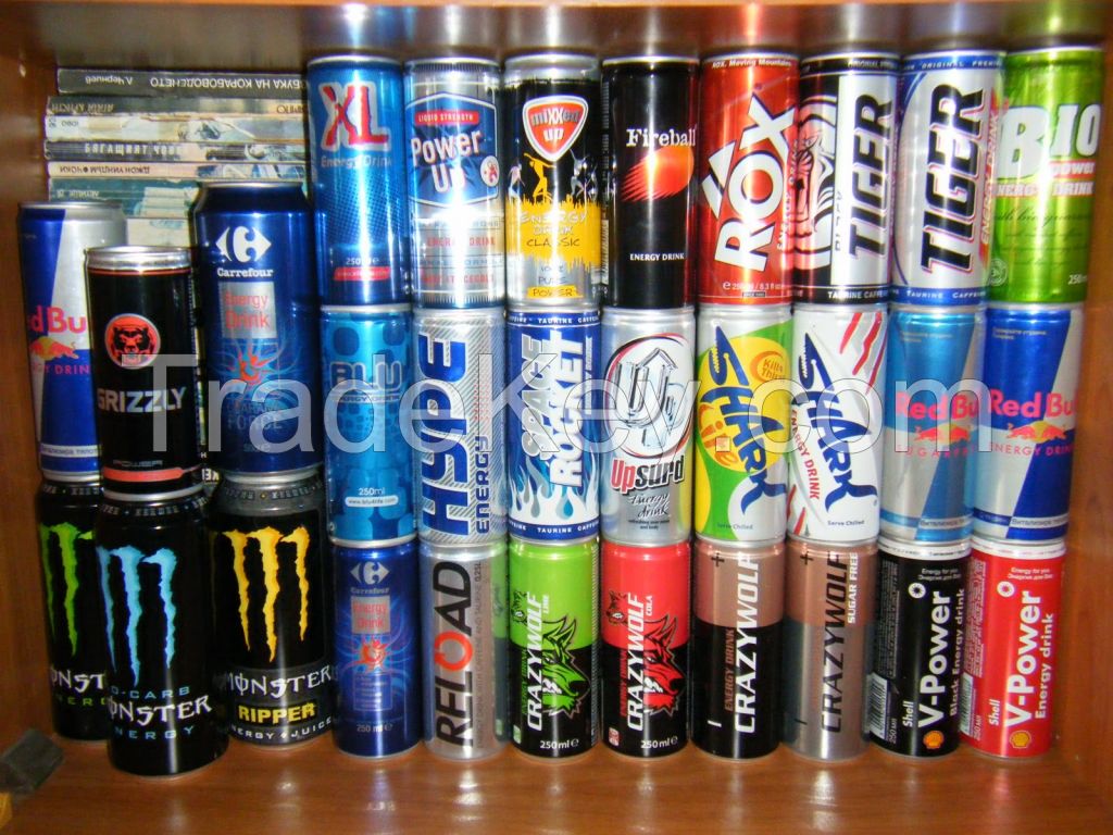 Energy drinks 250ml( blue , silver , red )