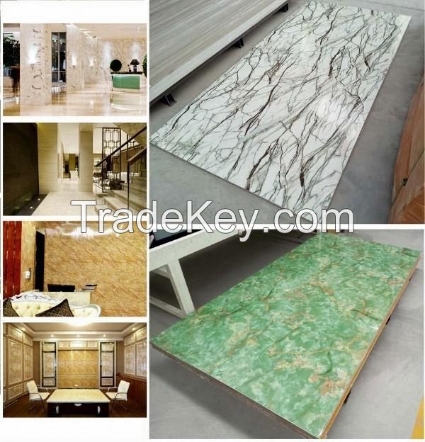 The newest pvc sheet for furniture surface with many popular design