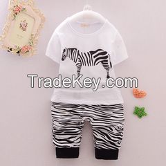 Boy's 95% Cotton 5% Spandex Knitted T-shirt/Pants