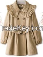 Girl's 100% Polyester Woven Coat