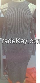 Ladies 100% Polyester Knitted Skirt