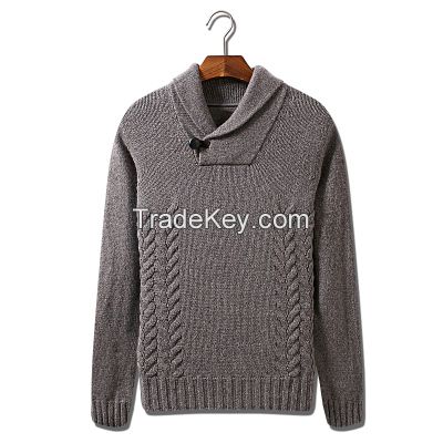 Men's 70% Acrylic 30% wool Knitted Pullover