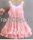 Girl's 100% Polyester Woven Dresses