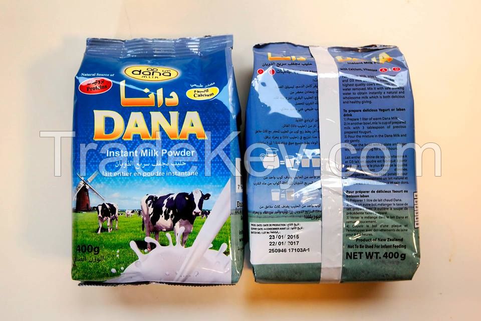 Instant Full Cream milk Powder 28/24 - Dana 400g pouch