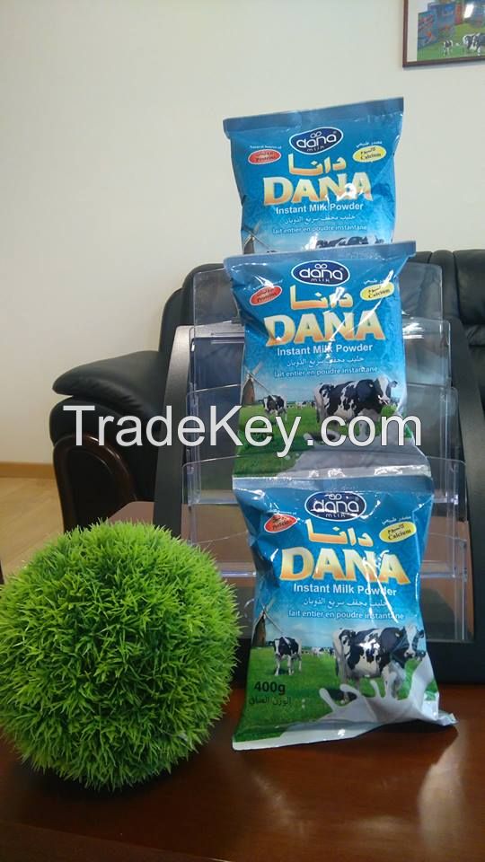 Instant Full Cream Milk Powder 28% fat and 24% Protein - Dana 400g Pouch