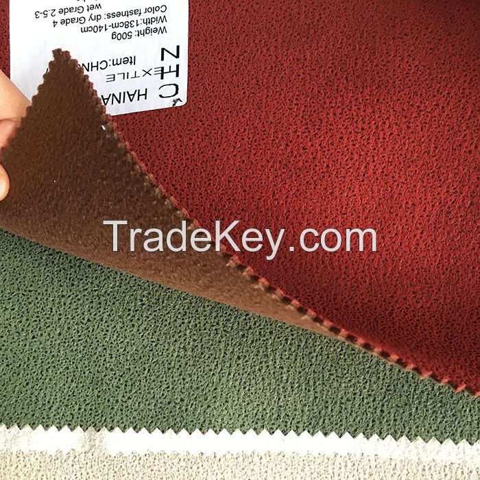 100% Polyester Suede Fabric For Sofa