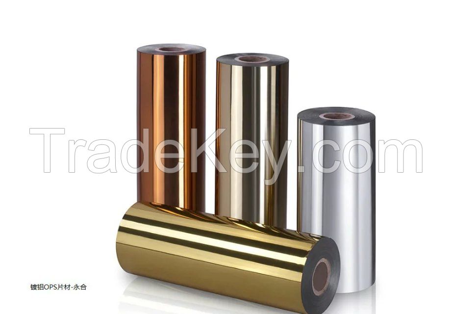 Copper, silver, gold Metallized OPS Film