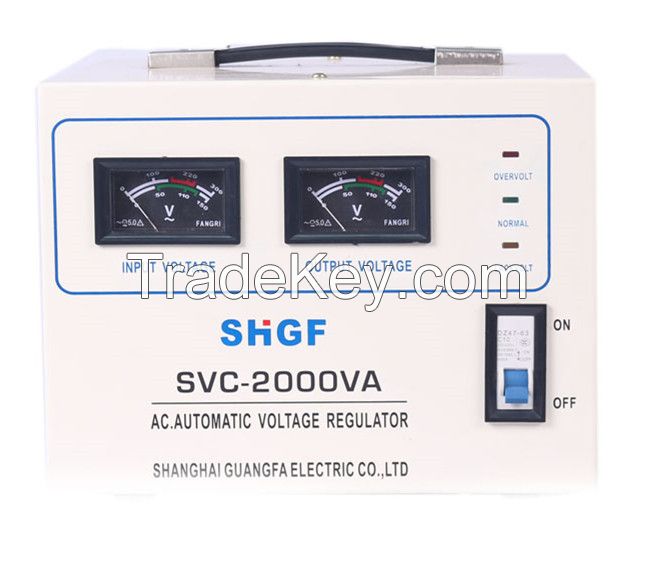 SVC/TND-2000VA series single phase voltage stabilizer