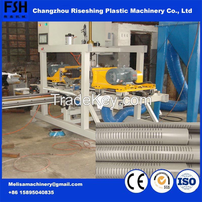 China Manufacture OEM PP/PE/PVC Plastic Pipe Slotting/Grooving/Notching Cutting Machine