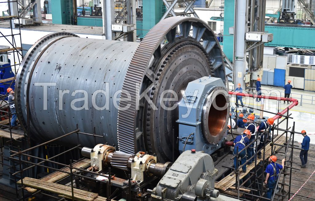 5.5mx8.5m large size overflow type ball mill