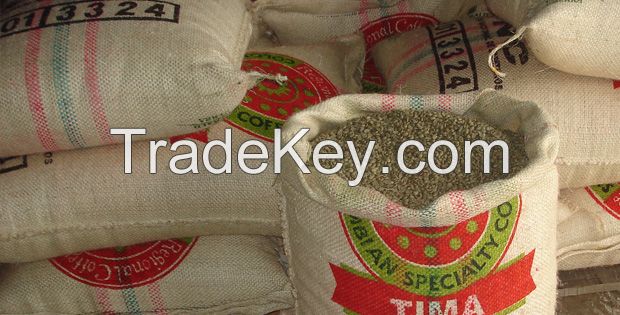 Arabica/Robusta/DECAFE coffee green beans from 35 countries wholesale