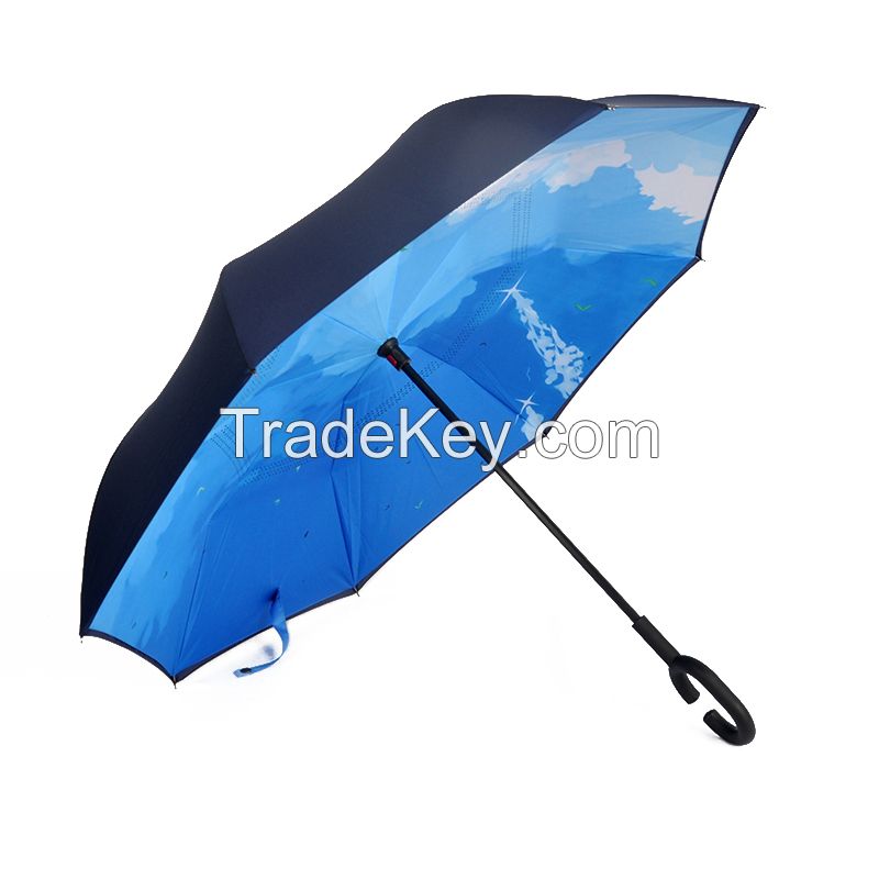 latest products in market double layer reverse umbrella