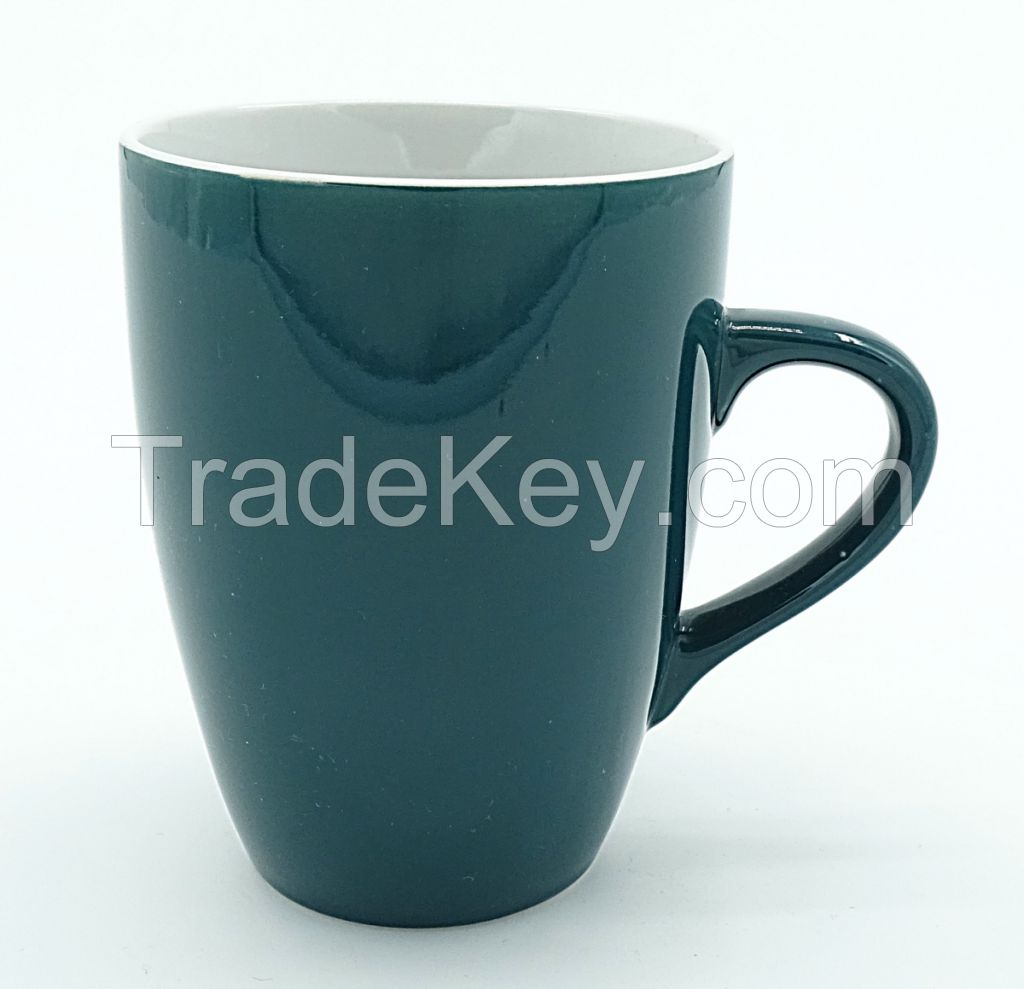 Deep Green 16oz Ceramic Stoneware Promotion Mug