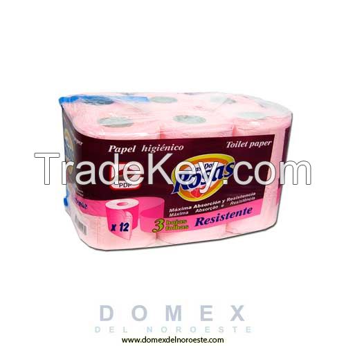 2R.TOILET TISSUE 12R. PLY PINK