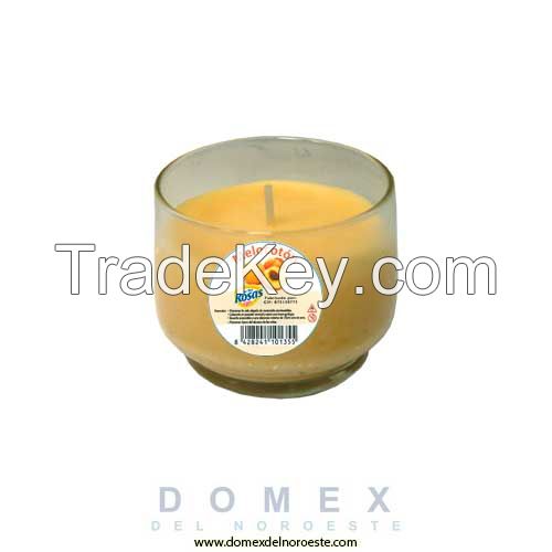 2R.PERFUMED CANDLE RASPBERRY GLASS