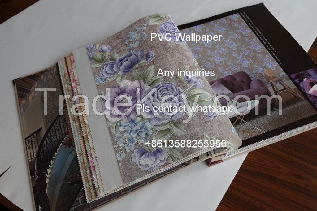 500gsm deep embossed PVC wallpaper