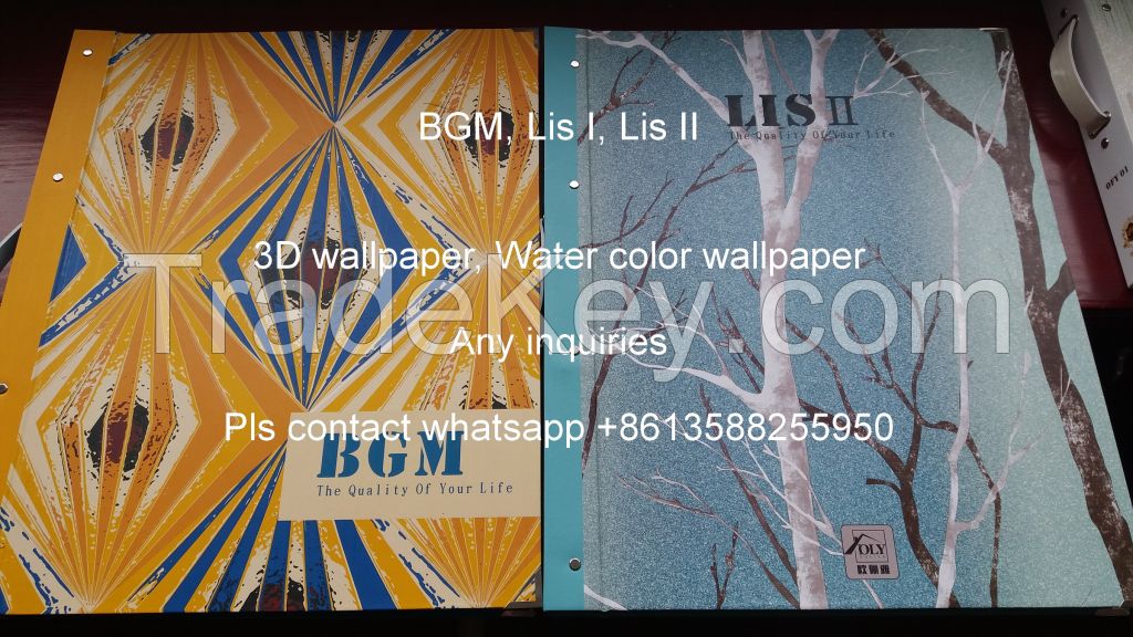 3D PVC wallpaper