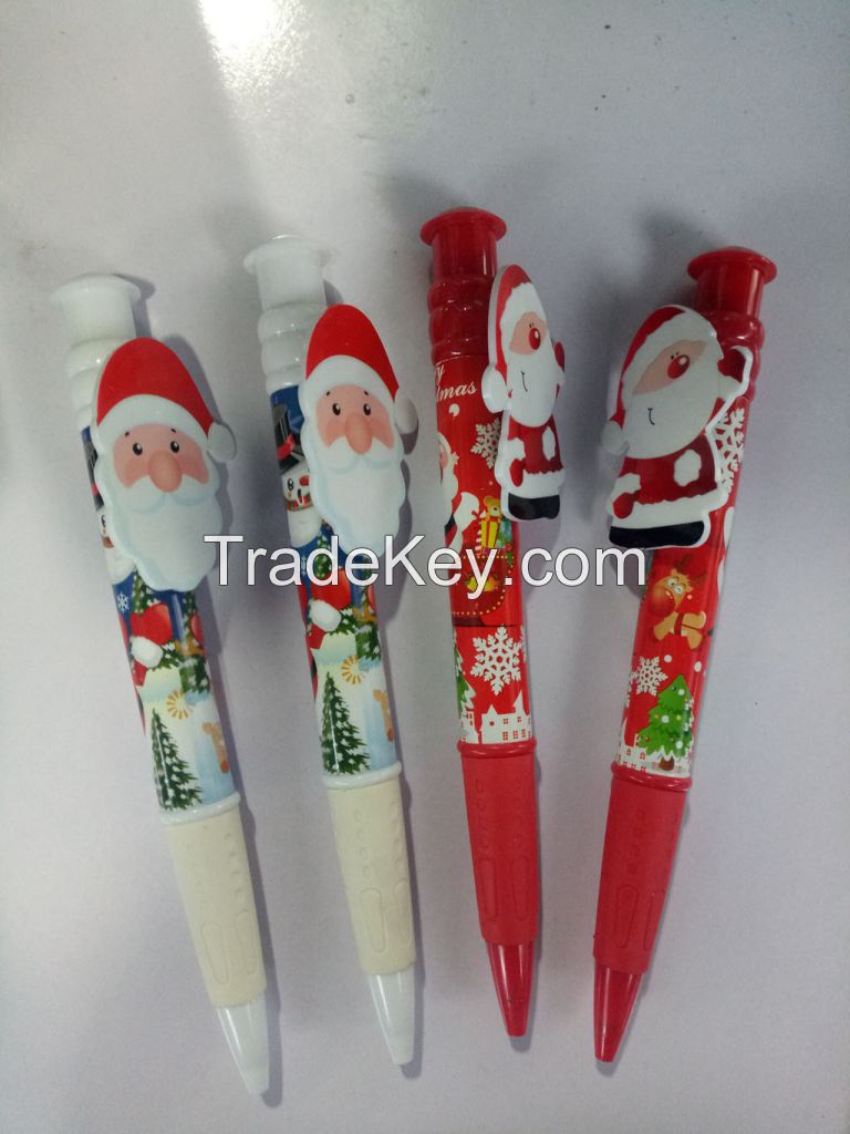 christmas gift promotion plastic ball pen