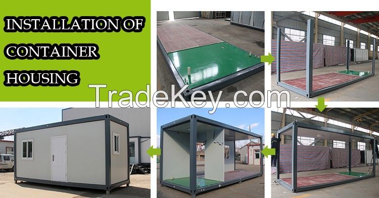 Low cost camp container house, modified old cargo containers for sale