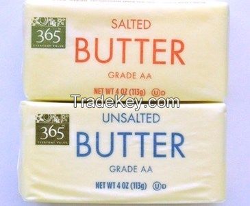 Salted and Unsalted Butter 82% Fat for sale.