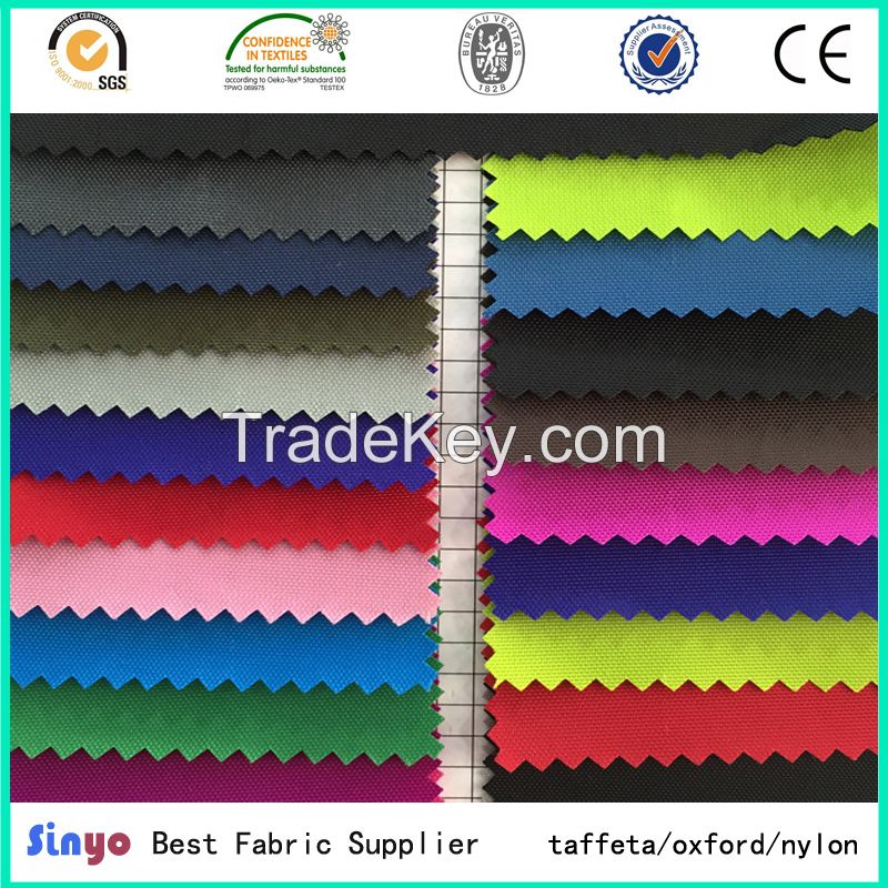 PVC coated Polyester oxford fabric 600D for Bags