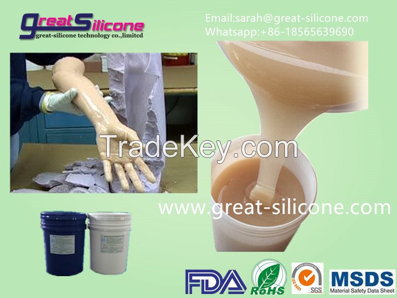 Sell GS-6000 real skin feel silicone rubber material for prosthetic mold make liquid silicone rubber