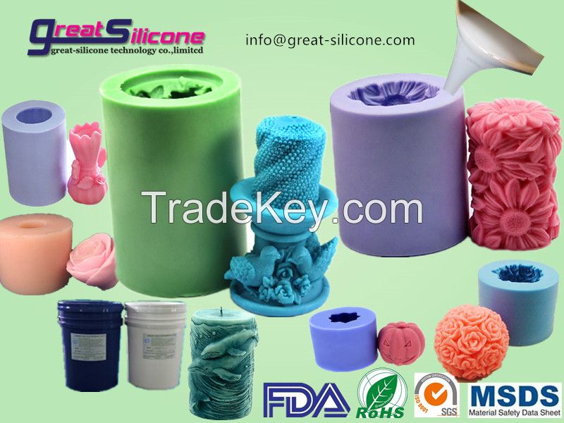 sell 15 1:1soft food grade liquid silicone rubber for 3D candle molds