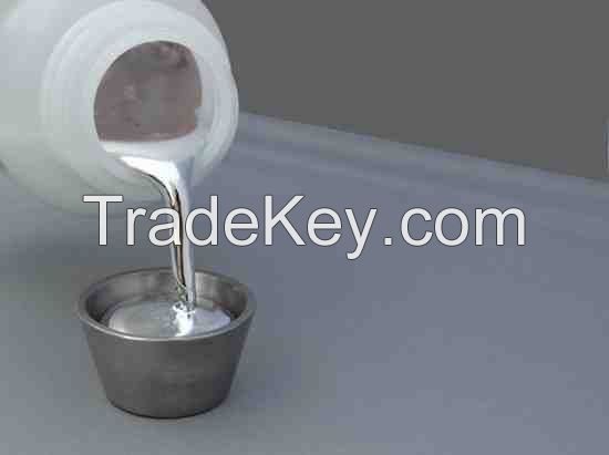 white liquid mercury