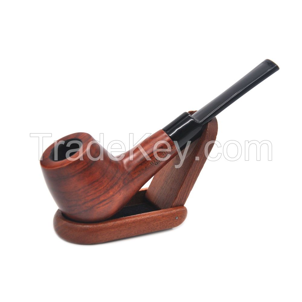 Easy to clean red sandalwood pipe manufacturers hot hand Ebony pipe Straight shank yanju pipe The spot