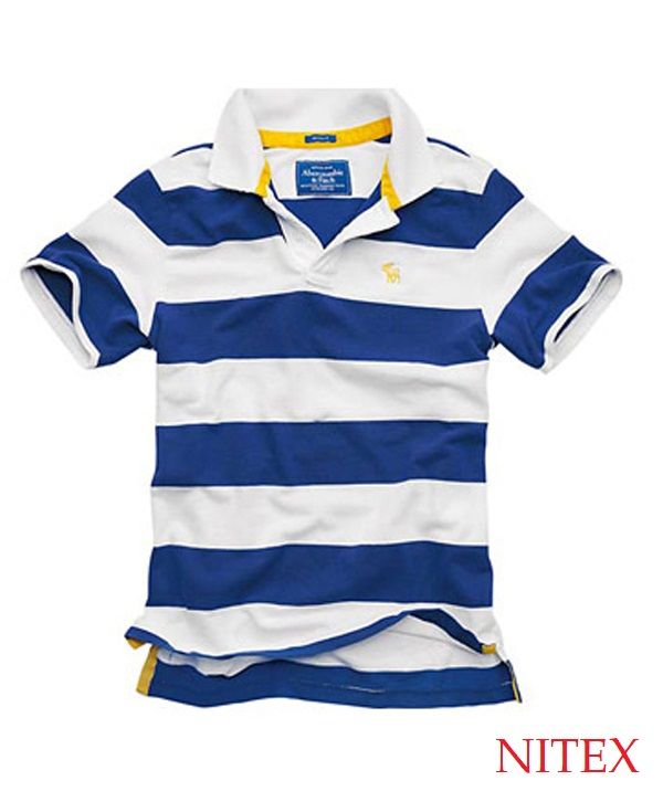 Boy's Short Sleeve Stripe Stretch Polo