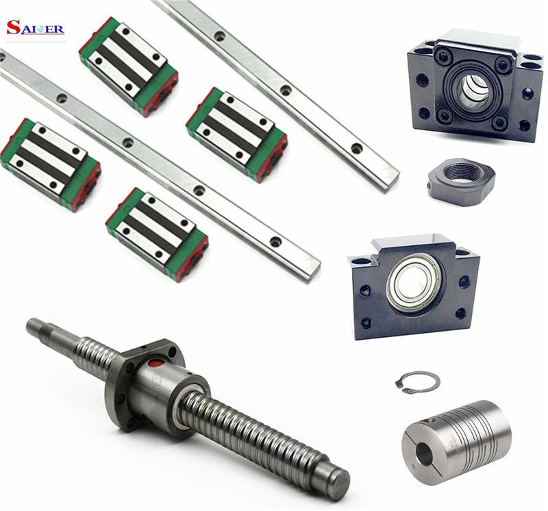 Rolled C7 ball screw SFU2005 with 20mm diameter