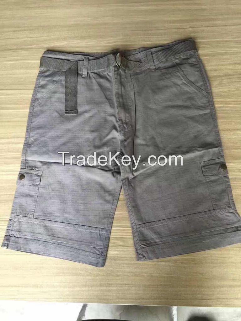 MENS CARGO SHORTS WITH BELTED