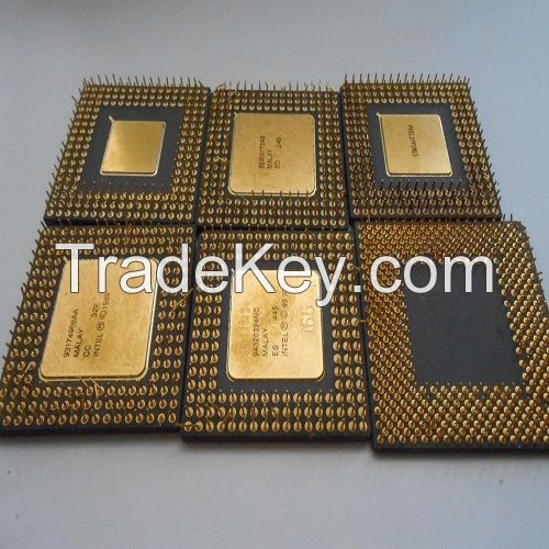 Gold Cap CPU Pins Pentium Pro, CPU Ceramic Processor Scrap, CPU Ceramic Scrap, CPU Processor Scrap, Computer Processor Scrap