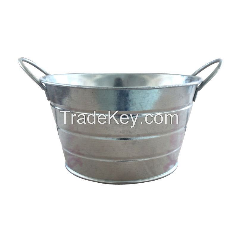 Zinc Finish Flower Pot Garden Planters