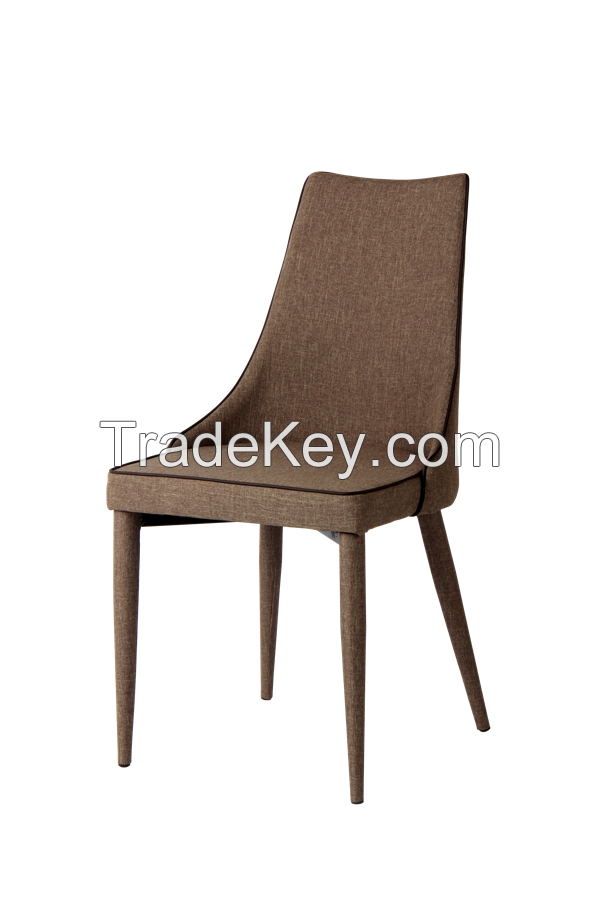 iron frame fabric covered dining chair EGC-2018