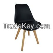 tulip eames chair with wood legs plastic chair EGC-2033