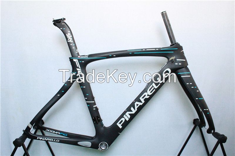 2017 cheap 1k Carbon Bike Frame F10 3k carbon bike frames sky blue carbon fiber bicycle bob black red road bike frameset wiggins