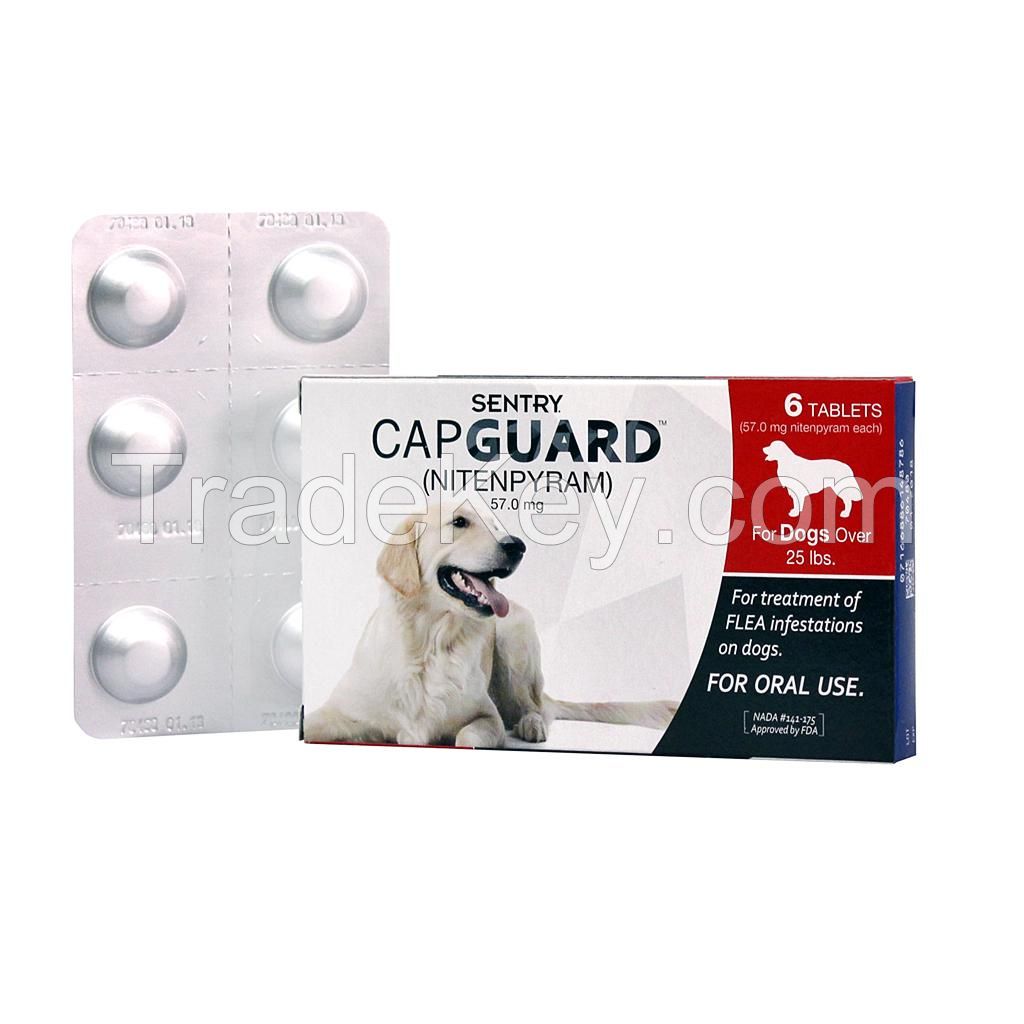 SENTRY Capguard (nitenpyram) Oral Flea Treatment Medication, 25 lbs and Over, 6 count