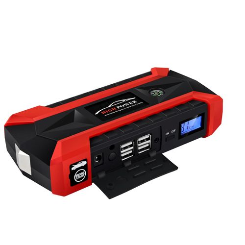 Car Jump Starter, Multi-function Emergency 12V Battery Power Auto Start Power LED Power Bank USB Charger for Cellphone Tablet Laptop