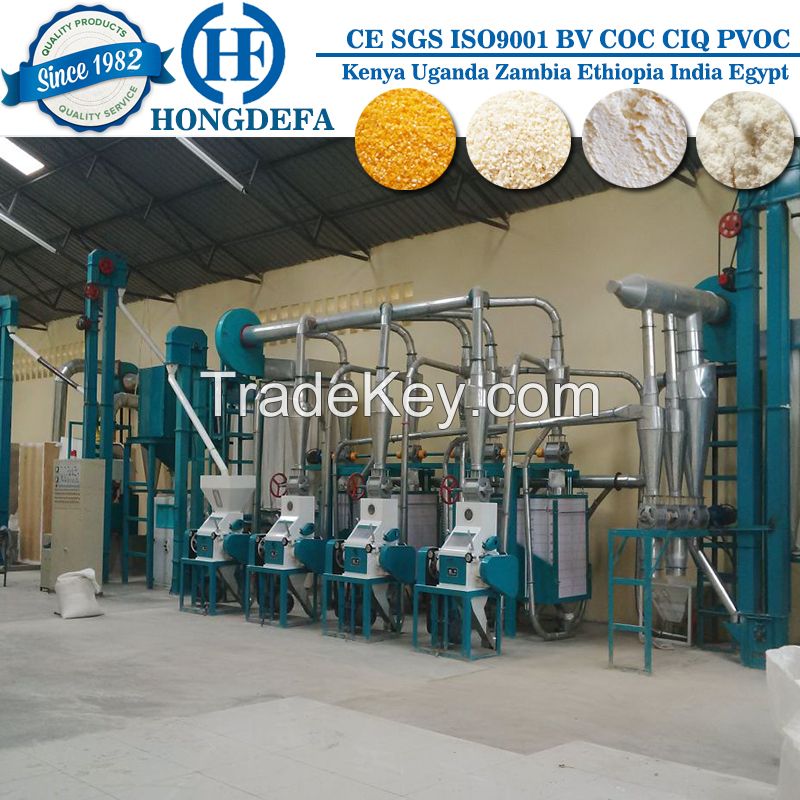 Sell supply to Tanzania 30T/24H maize flour milling line