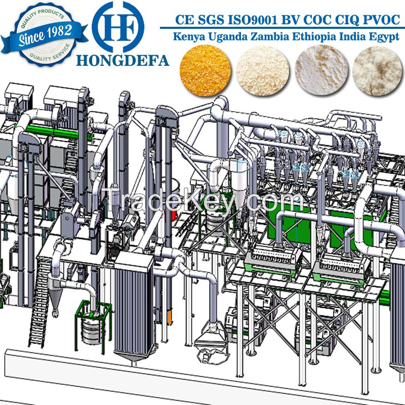 Corn Mill Equipment Breakfast Roller Meal (50t)